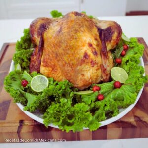 Pavo jugoso al horno